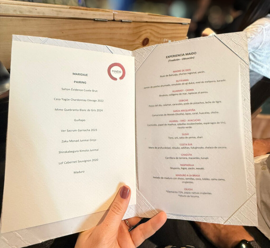 Divulgação/Salton Menu harmonizado do Maido