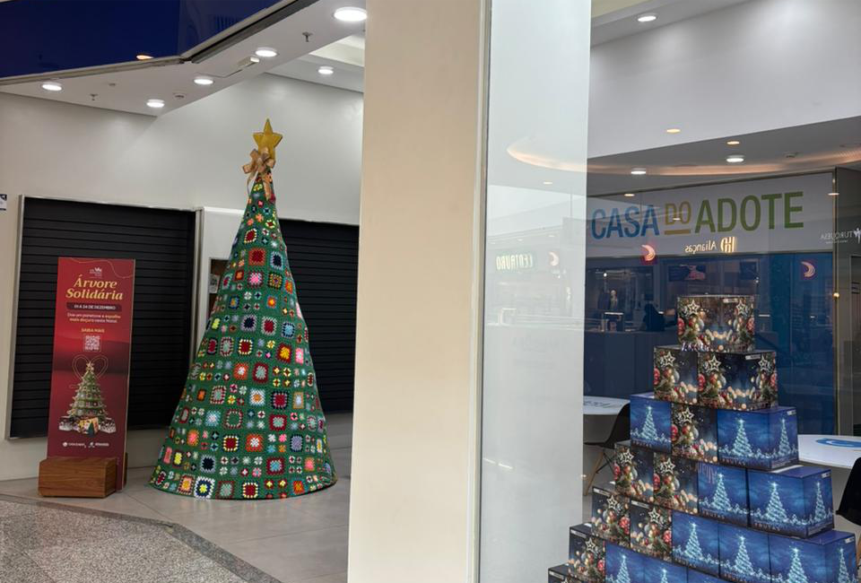 Árvore Solidária no São Bernardo Plaza Shopping - Créditos da foto: Divulgação