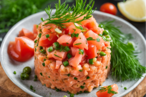 Arthur Bragança Tartar de Salmão - Chef Aldo Teixeira