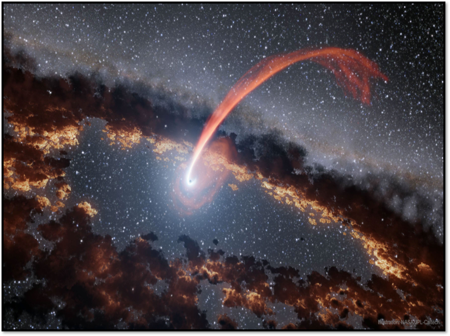 buraco negro e estrela - Créditos da foto: Divulgação